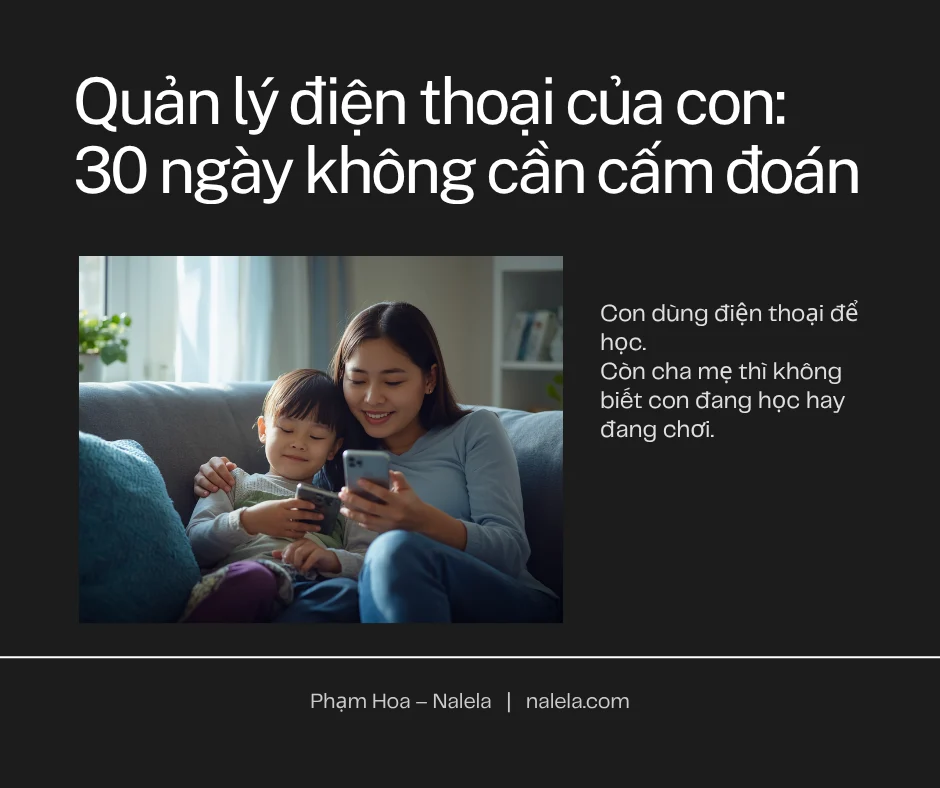 làm sao quản lý điện thoại con tốt hơn
